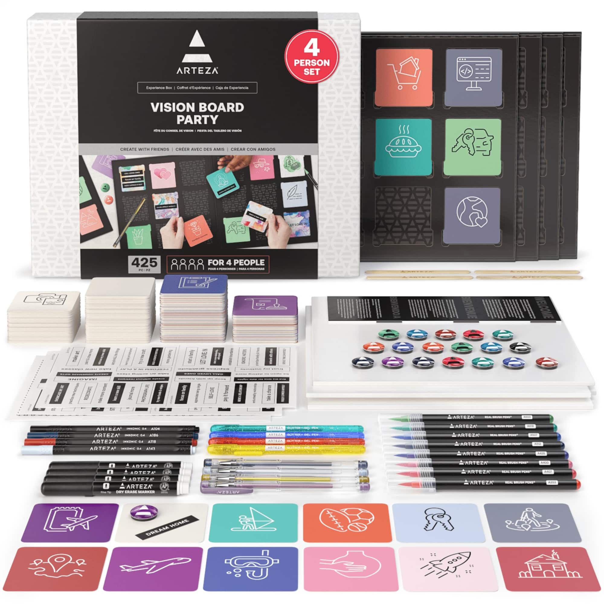Arteza® Experience Box 425 Piece Vision Board Party Kit